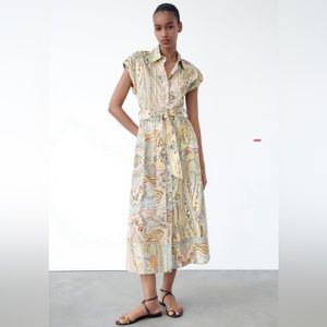 Zara | midi shirt dress